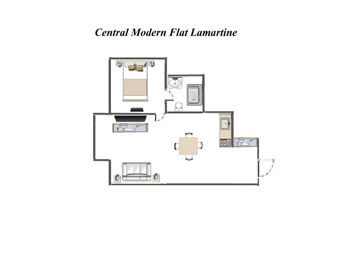Central Modern Flat Lamartine Nizza Kültér fotó